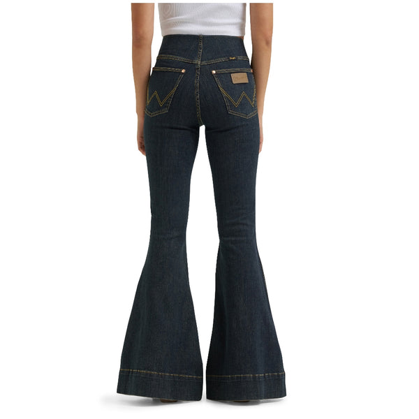 112382900 Wrangler X Lainey Wilson Women's Pintuck Pull On Bell Bottom Jean - Sandrider