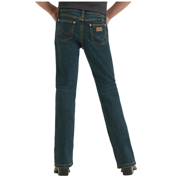 112385595 Wrangler X Lainey Wilson Girls Boot Hugger Jean - Denim