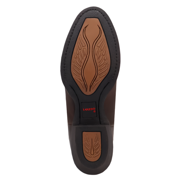 20016 Laredo Women's Lazy River R Toe Leather Cowboy Boot - Brown