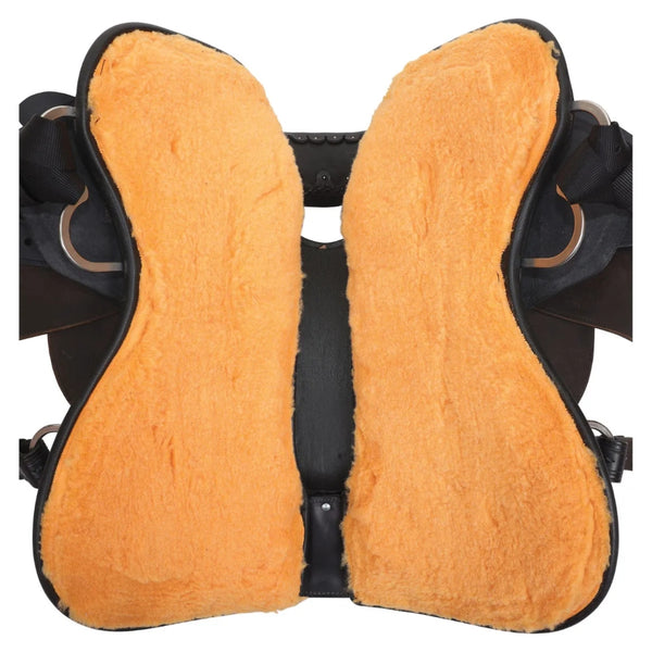 2473-3608-05 Circle Y Dark Rider Black Flex2 Trail Saddle - 16