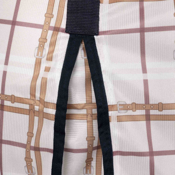 24TU3FS-CHK/NV Horze Defender Combo Fly Sheet - Check Print Navy