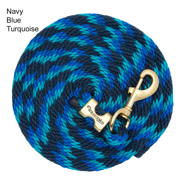 35-2100 Weaver Leather 10' Poly Lead Rope with Brass Snap