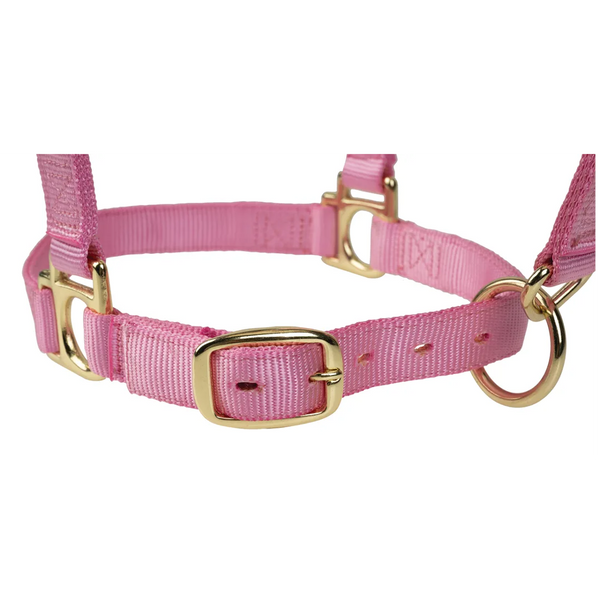 35005-50-04 Weaver Leather High Density Adjustable Chin and Throat Snap Halter - Pink