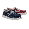 Hey Dude Wally Youth Patriotic Flag Shoe - 40046-9CW