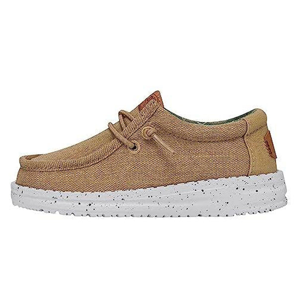 40567-267 Hey Dude Wally Youth Washed Canvas- Walnut