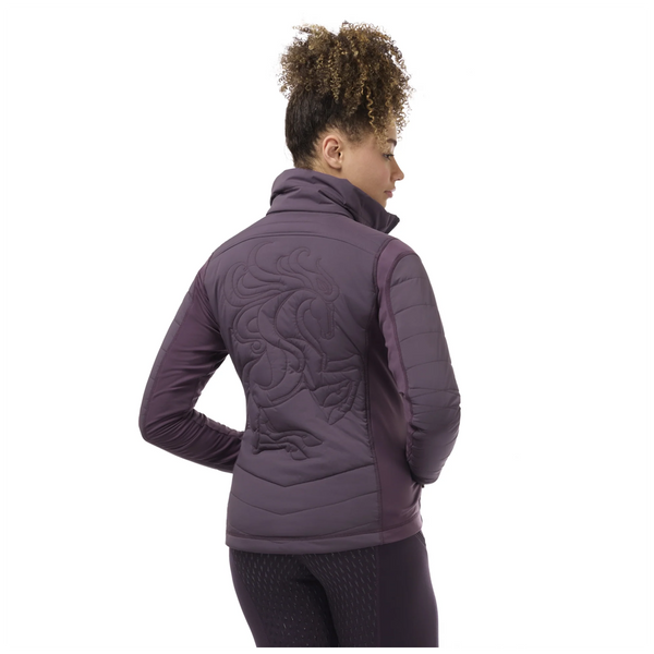 40790 Kerrits Women's Horse Harmony Quilted Jacket - Elderberry