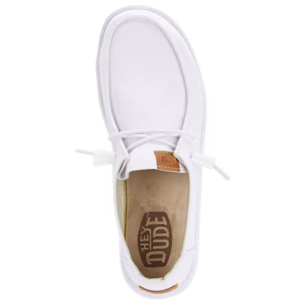 40902-100 Hey Dude Women's Wendy Stretch Canvas Comfort Shoe - White