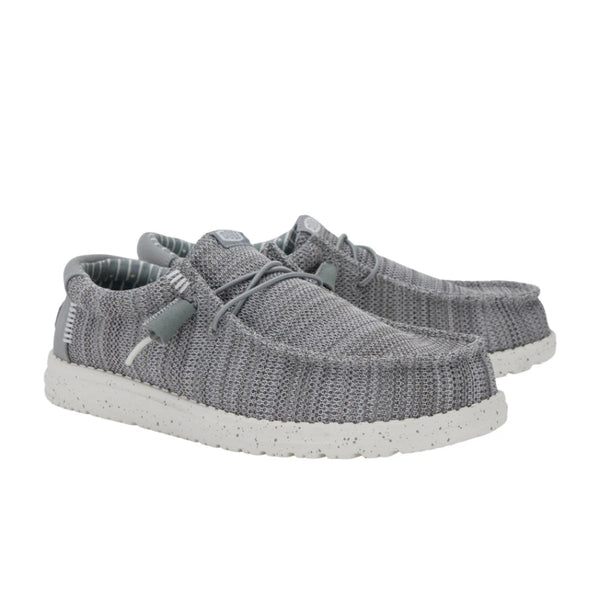 41898-030 Hey Dude Men's Wally Sox Comfort Shoe - Grey