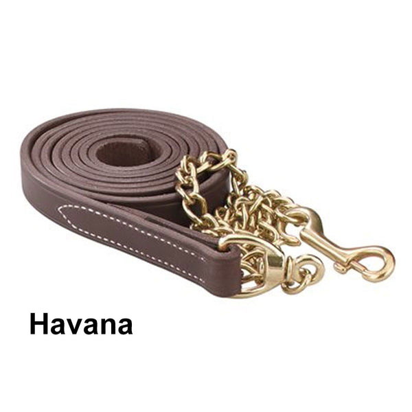 440 Perri's Leather Lead with Brass Chain
