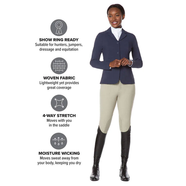 50405 Kerrits Women's Crossover II® Knee Patch Riding Breech - Sand