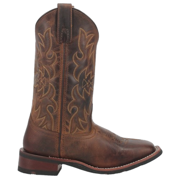 5602 Laredo Ladies Anita Square Toe Western Cowboy Boots Brown