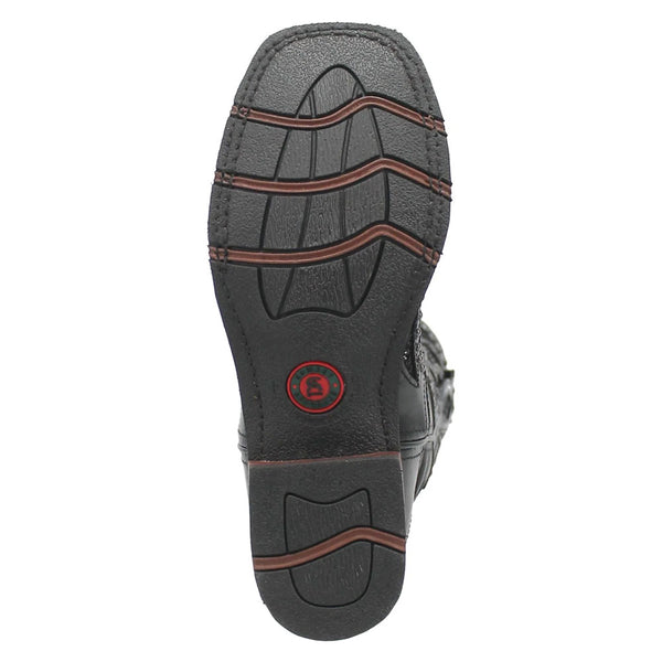 5970 Laredo Women's Eternity Western Cowboy Boot- Black with Glitter Inlay