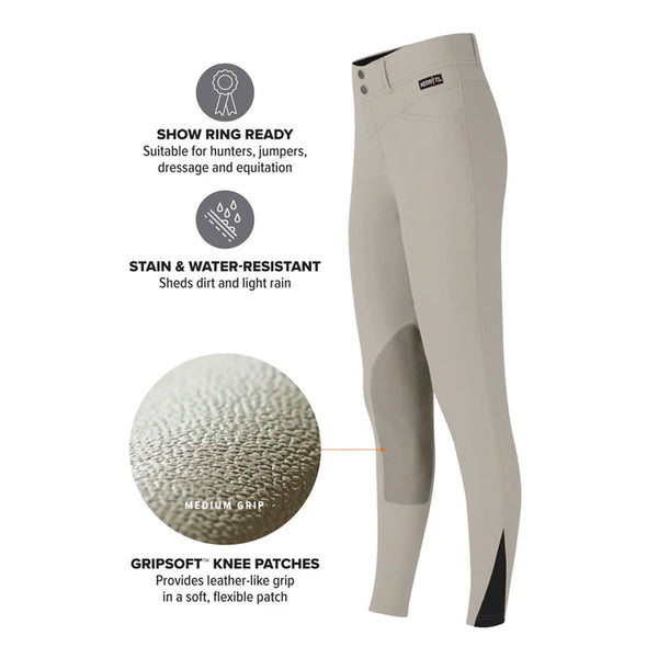 60545 Kerrits Kids Crossover II® Knee Patch Riding Breech - Sand