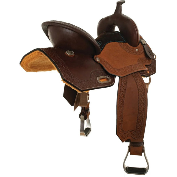 6231-7455-06 High Horse Windcrest Barrel Saddle 14.5