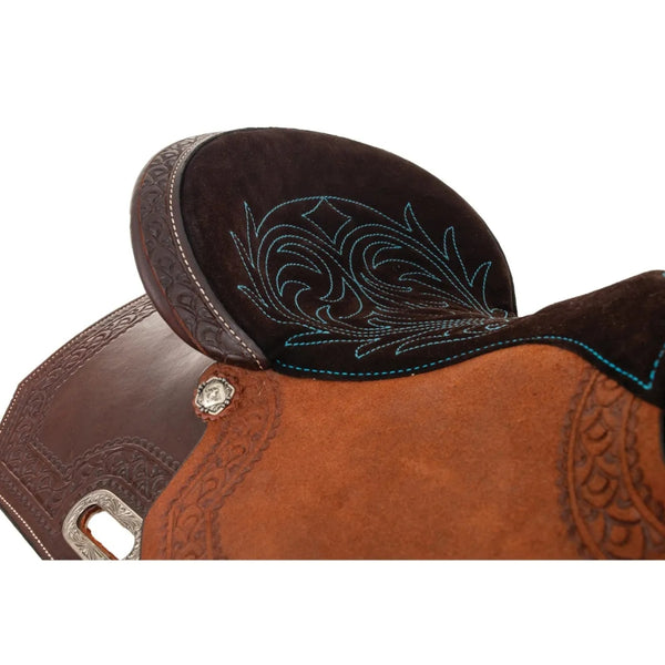 6231-7455-06 High Horse Windcrest Barrel Saddle 14.5