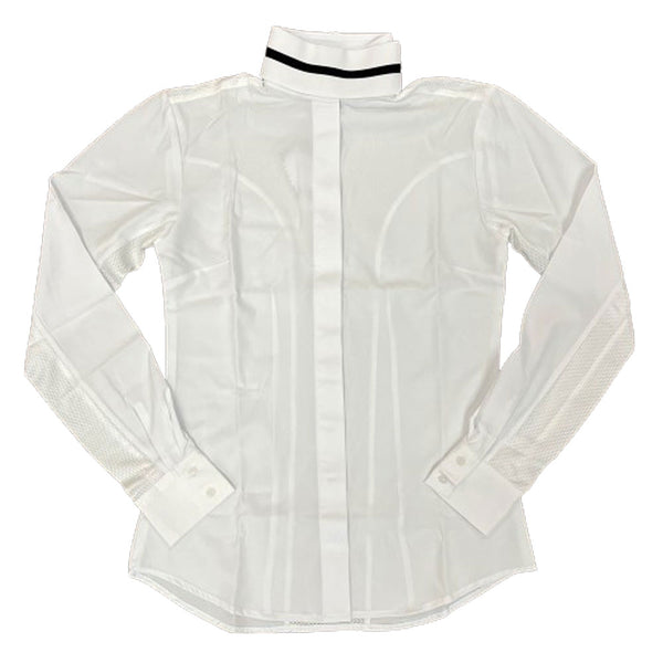 68602 RHC Women's English Huntseat Show Shirt w/ Airflow Panels & 3 Embroidered Show Collars