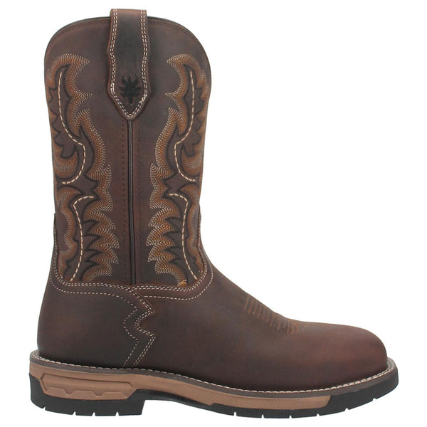 6921 Laredo Men's Distressed Work Cowboy Boot Steel Toe - Stringfellow Brown