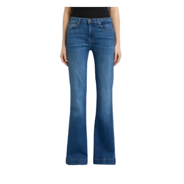 7U317C12-1ZM 7 For All Mankind Women's Dojo Tailorless Trouser Jeans - Moonwater