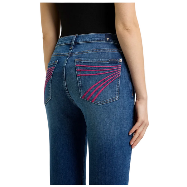 7U307C12-1ZM 7 For All Mankind Women's Dojo Slim Illusion Trouser Jeans - Moonwater