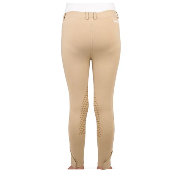 832009 EquiStar Children's Pull on Knee Patch Breeches - Show Tan