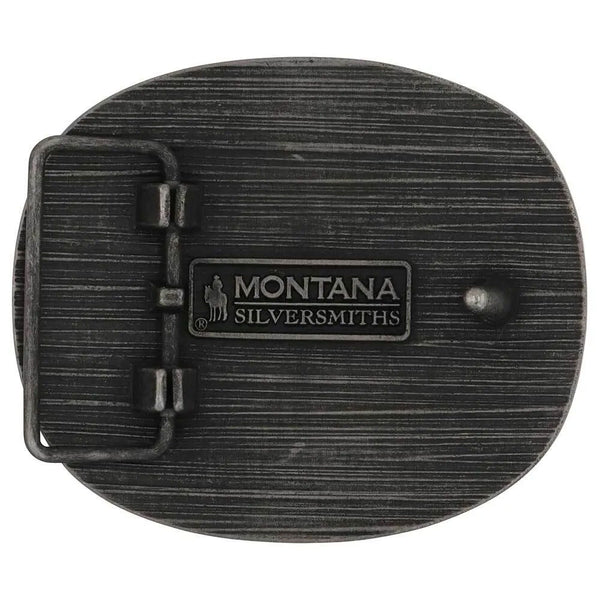 A1018WR Montana Silversmiths Keep it Old School Whiskey Bent Attitude Belt Buckle