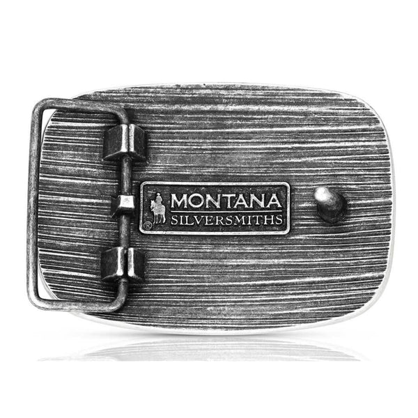 A1054P Montana Silversmiths Western Patriotic Attitude Belt Buckle