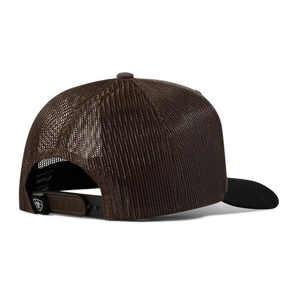 A300065402 Ariat Men's Snap Back Cap with Logo Patch - Brown