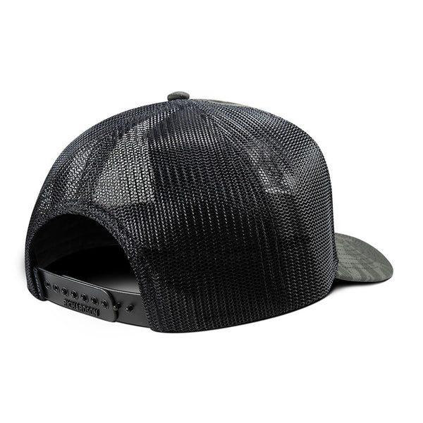 A300092866 Ariat Men's Snap Back Embroidered Shield Cap - Black/Grey Camo