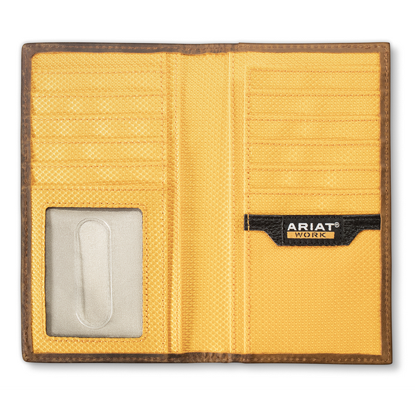 A3400644 Ariat Work Checkbook Wallet - Medium Brown