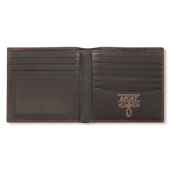 A3563502 Ariat Men's Large Bifold Bug Stitch Wallet