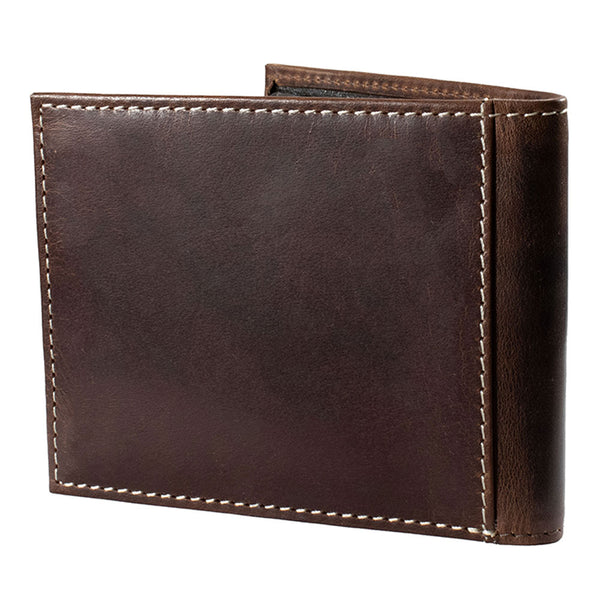 A3566502 Ariat Removable Passcase Leather Wallet with Ariat Patch - Brown