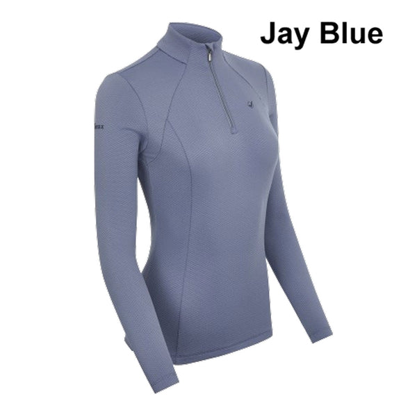 IT04011 LeMieux Ladies Alice Long Sleeve Quarter Zip - Jay Blue