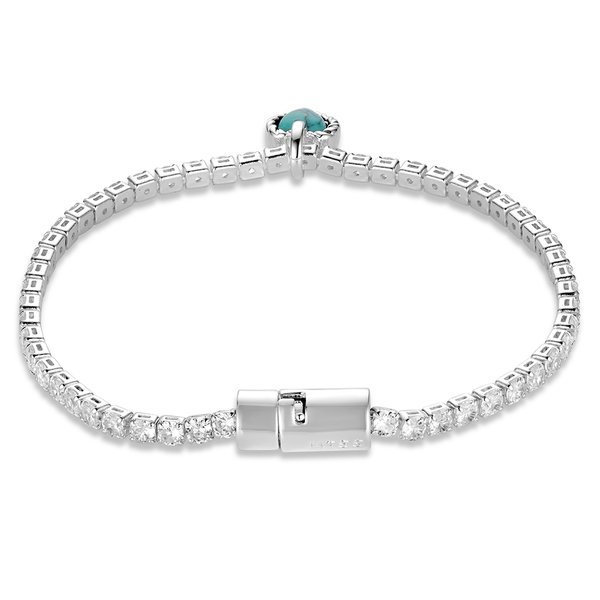 BC6698 Montana Silversmiths Cherished Heart Turquoise Bracelet