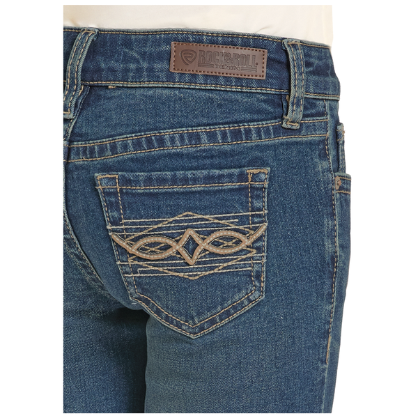 BG4MD08615 Rock & Roll Girls' Bootcut Jeans