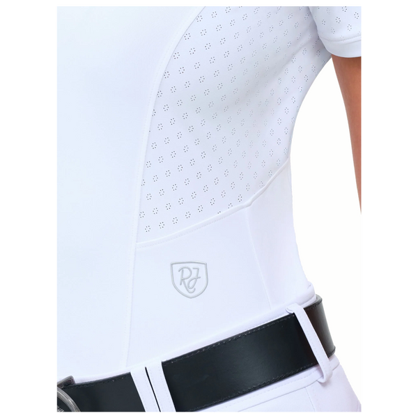 BRJ850MM RJ Classics Children's Brynn Short Sleeve English Show Shirt - White with Ride On