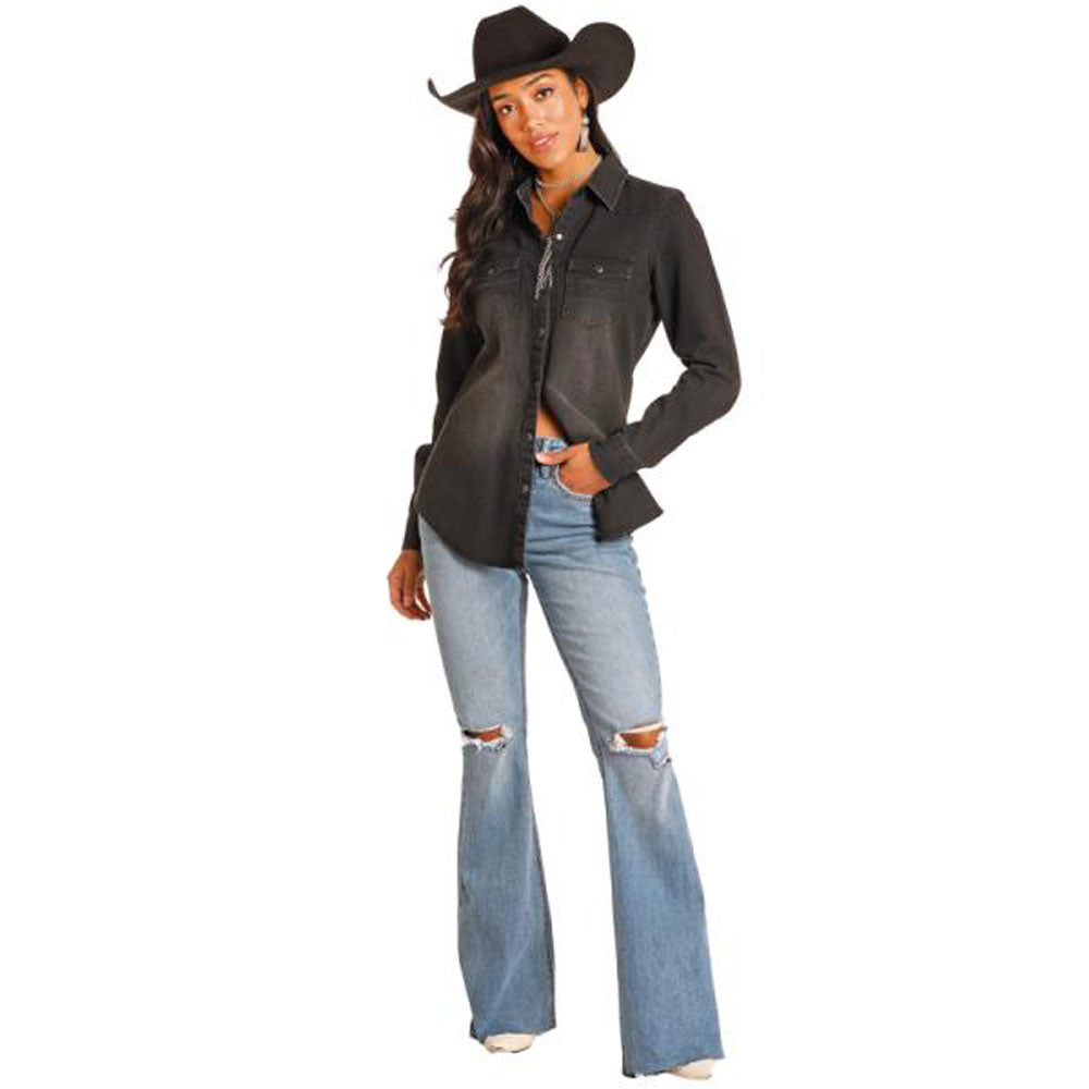 Rock and Roll - Bronc Long Sleeved Snap (BWN2S07143) main image 1