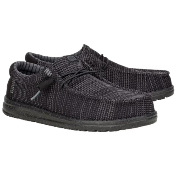 41898-060 Hey Dude Men's Wally Sox Comfort Shoe - Black / Black
