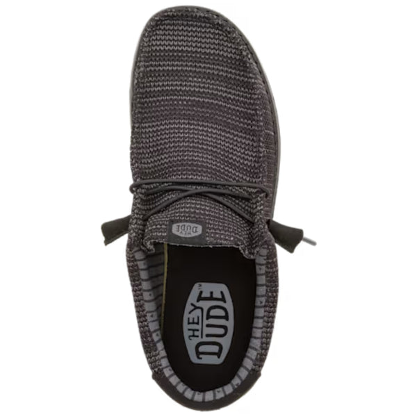 41898-060 Hey Dude Men's Wally Sox Comfort Shoe - Black / Black