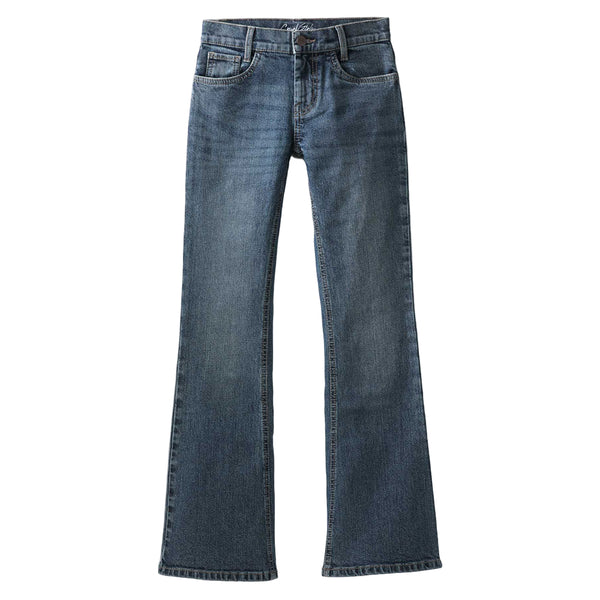 CB22971004 Cruel Girl Girls' Lucy Slim Fit Mid Rise Boot Cut Jean - Medium Stone