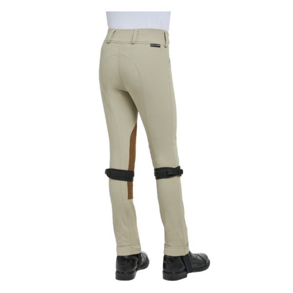 CO7851 RJ Classics Girl's Collette Knee Patch Jodhpur - Sand