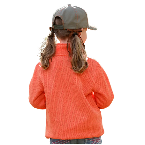 CWK8013002 Cruel Girl Girls' 1/4 Zip Pullover - Coral