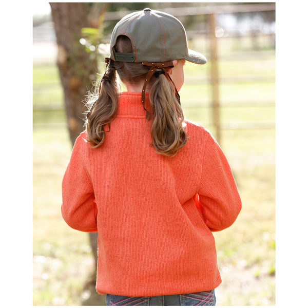 CWK8013002 Cruel Girl Girls' 1/4 Zip Pullover - Coral