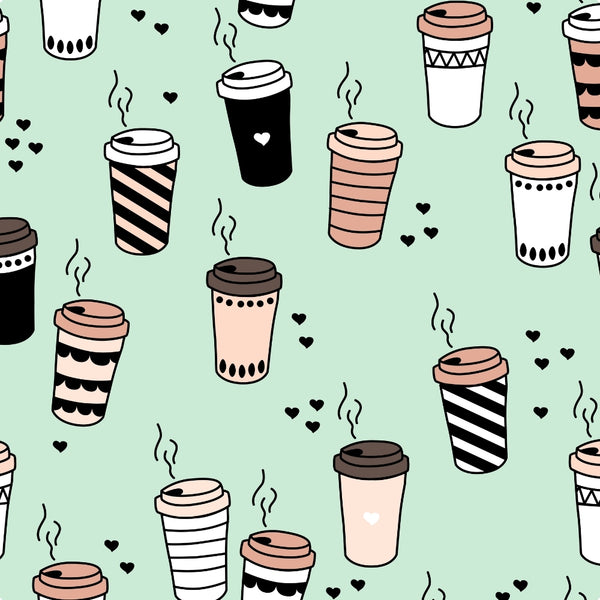 BRY850T RJ Classics Women's Brynn Short Sleeve Show Shirt - White Coffee Talk