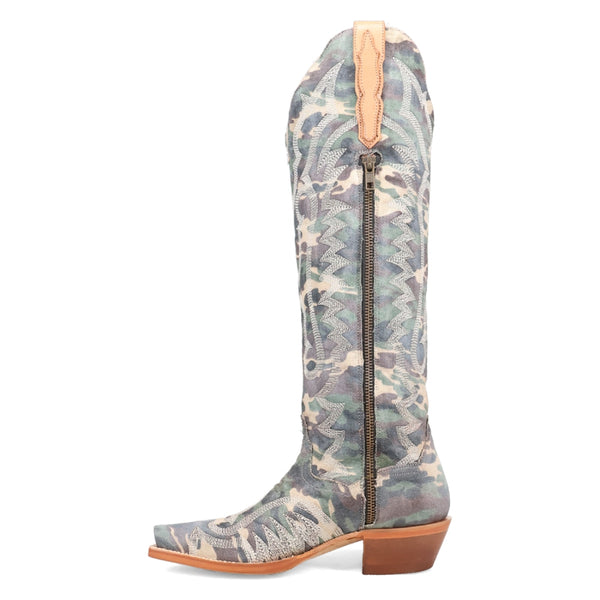 DP7084 Dan Post Ladies Camo Darlin Cowboy Boot with Zipper