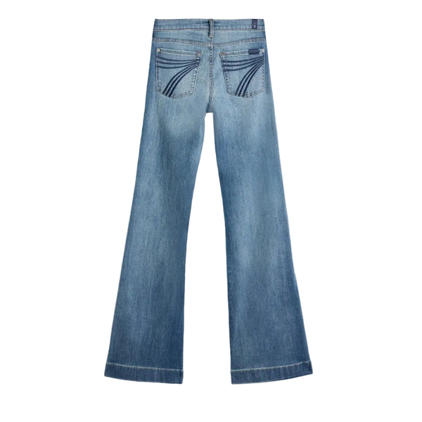 7 For All Mankind Women's Dojo Trouser Jeans - Distressed Authentic Light 7U45144A