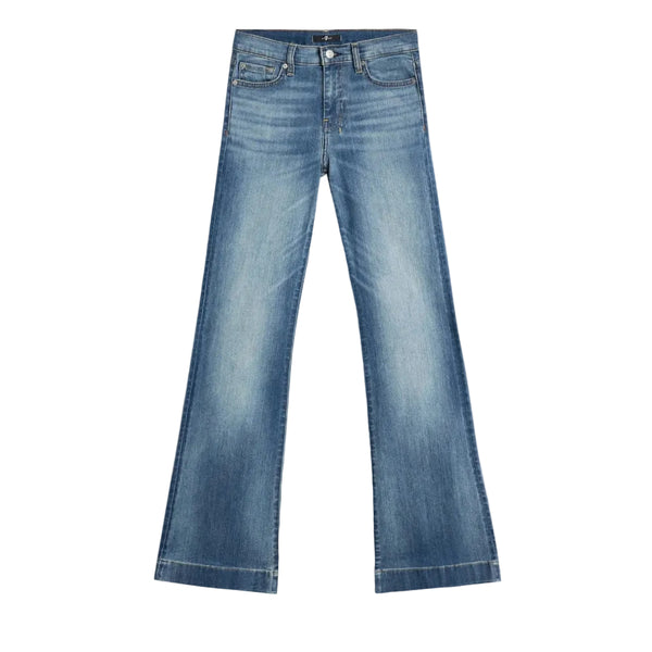 7 For All Mankind Women's Dojo Trouser Jeans - Distressed Authentic Light 7U45144A