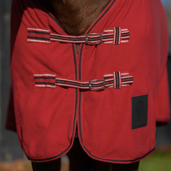 E24034-ERE/BL Equinavia Norse Fleece Cooler - Equestrian Red/Black
