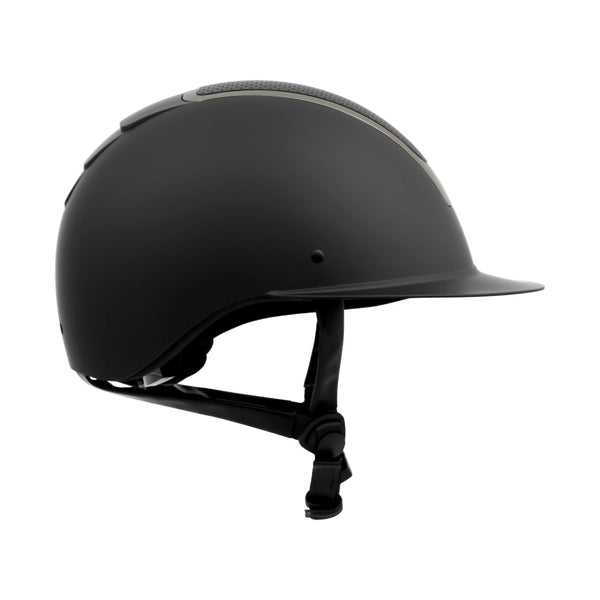 E30002-BL/GMG Equinavia Crown MIPS Equestrian Riding Helmet - Black/Gunmetal