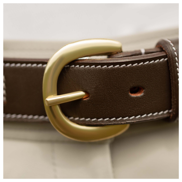 E31012-BR Equinavia Filippa Fancy Stitch Bit Belt - Brown