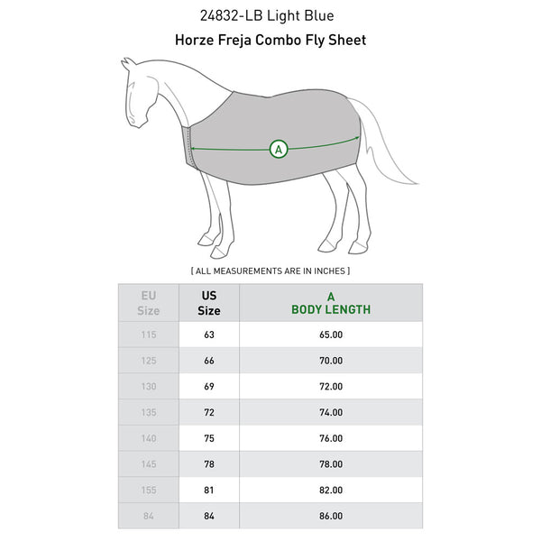 24832 Horze Freja Combo Fly Sheet